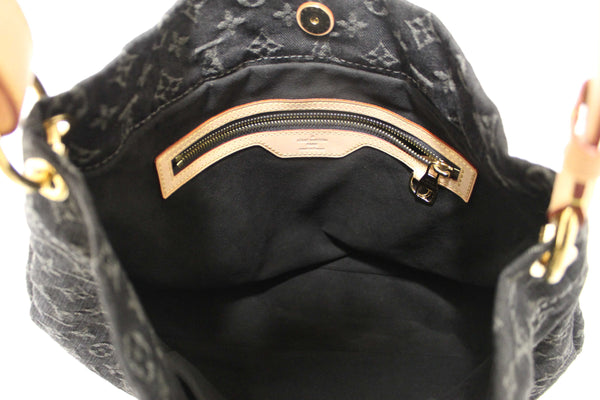 Louis Vuitton Black Monogram Denim Denim Daily PM Hobo Shoulder Bag