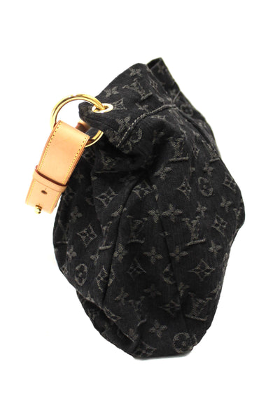 Louis Vuitton Black Monogram Denim Denim Daily PM Hobo Shoulder Bag