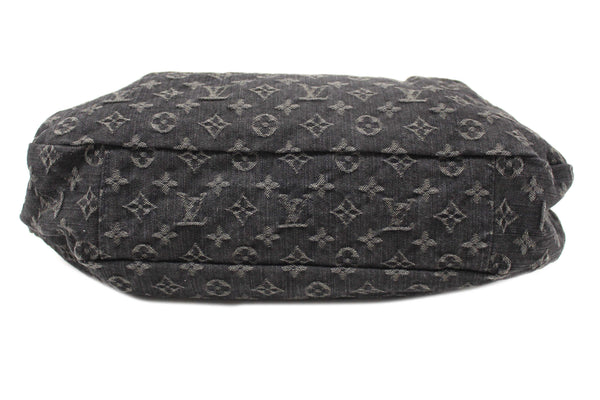 Louis Vuitton Black Monogram Denim Denim Daily PM Hobo Shoulder Bag