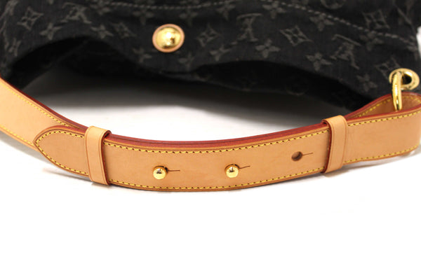 Louis Vuitton Black Monogram Denim Denim Daily PM Hobo Shoulder Bag