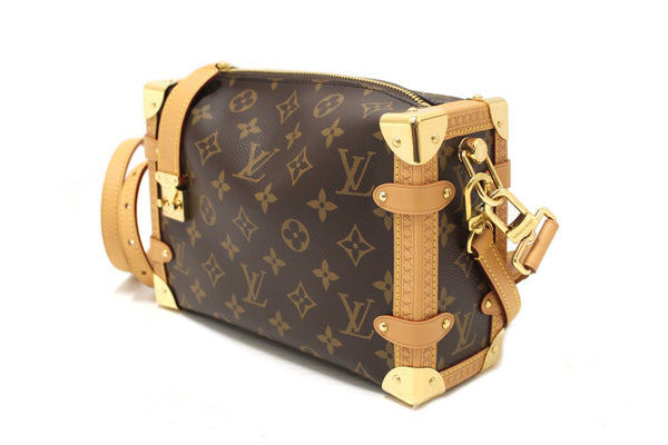 Louis Vuitton Classic Monogram Side Trunk MM Handbag and Crossbody