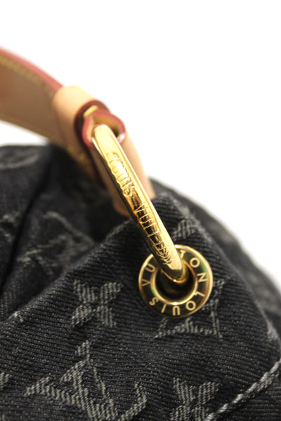 Louis Vuitton Black Monogram Denim Denim Daily PM Hobo Shoulder Bag