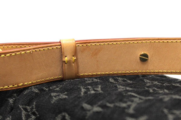 Louis Vuitton Black Monogram Denim Denim Daily PM Hobo Shoulder Bag
