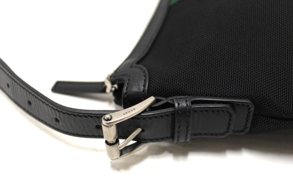 Gucci Black Techno Canvas Web Messenger Bag