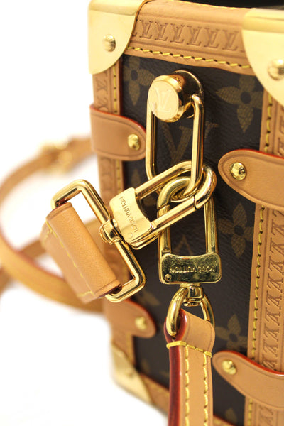 Louis Vuitton Classic Monogram Side Trunk MM Handbag and Crossbody