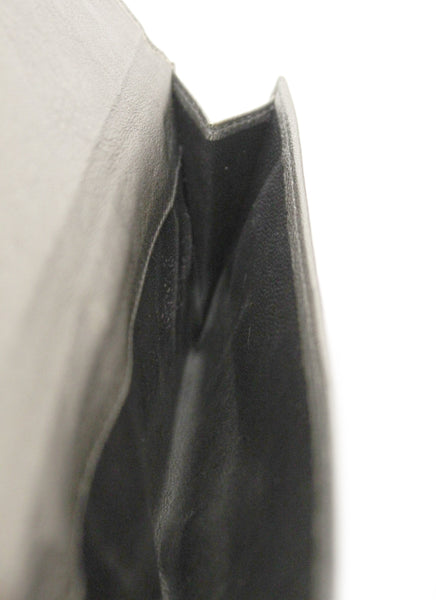 Yves Saint Laurent Metallic Silver Classic Long Wallet