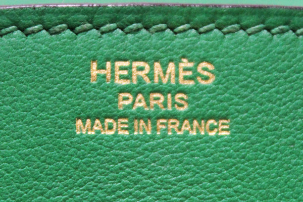 Hermes Menthe Swift Leather Gold Hardware Birkin 25 Handbag