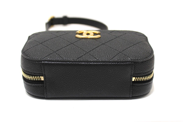 Chanel Black Quilted Caviar Leather Chic Affinity Waist bag