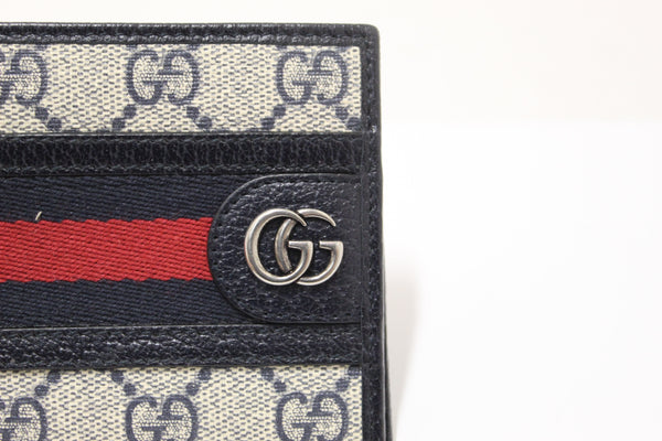Gucci GG Supreme Monogram Web Mens Ophidia Bi-Fold Wallet 597606