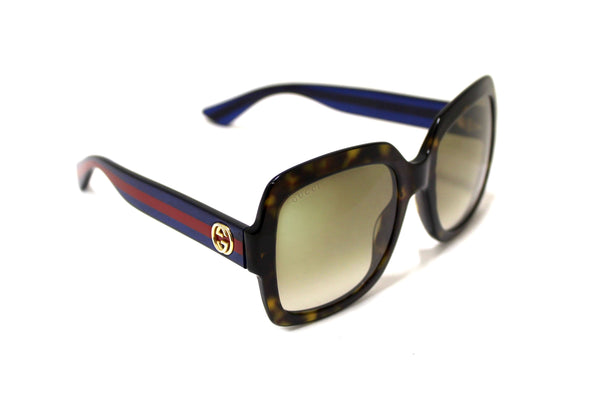 Gucci Brown Tortoise Shell Square Sunglasses