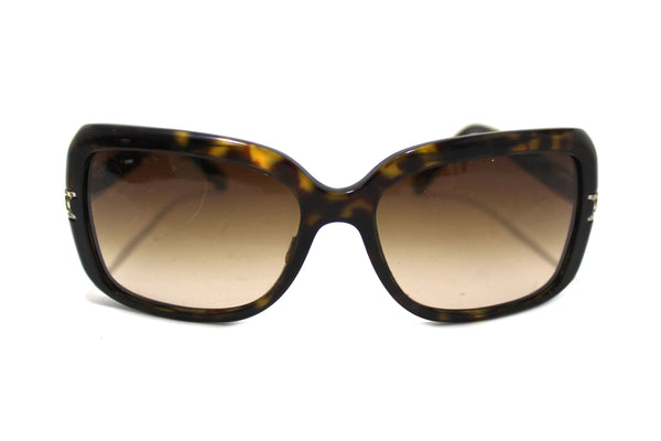 Tiffany & Co Brown Tortoise Shell Atlas Crystal Square Sunglasses