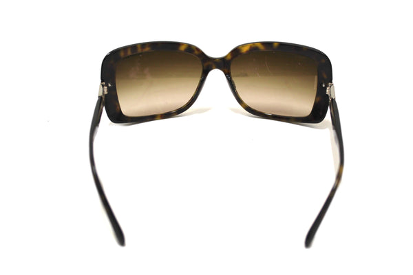 Tiffany & Co Brown Tortoise Shell Atlas Crystal Square Sunglasses