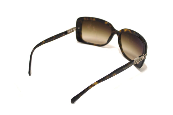 Tiffany & Co Brown Tortoise Shell Atlas Crystal Square Sunglasses