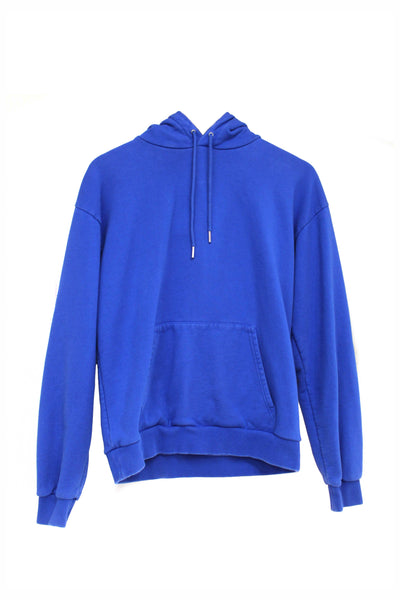 Celine Blue Cotton Logo Hoodie Sweater Size XS
