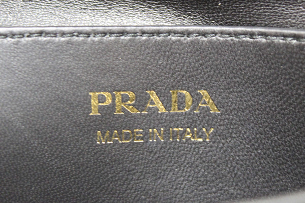 Prada Black Saffiano Leather Medium Double Bag
