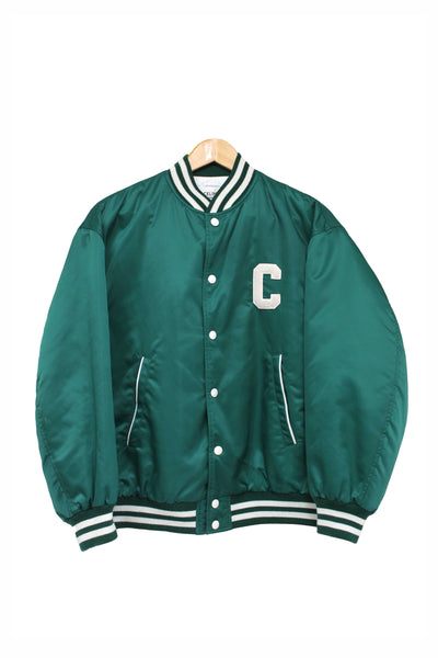 Celine Green Nylon Varsity Jacket Size 34