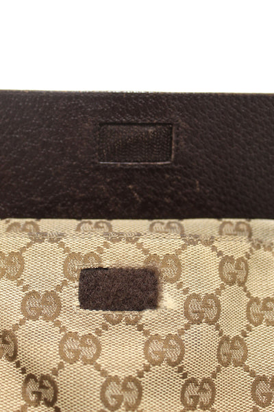Gucci Vintage GG Monogram Web Double Pocket Belt Waist Bag 28566