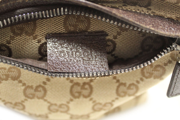 Gucci Vintage GG Monogram Web Double Pocket Belt Waist Bag 28566