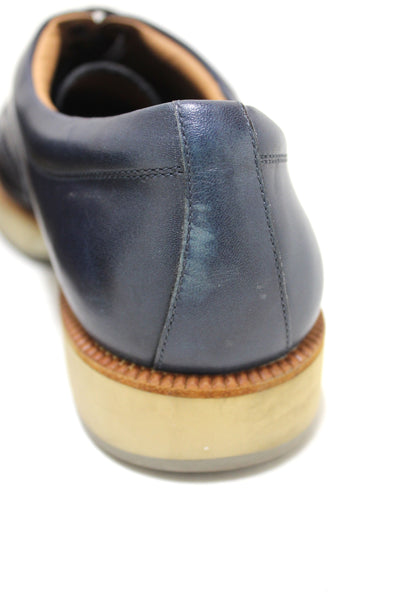 SalvatoreFerragamo Salvatore Ferrgamo Men's Blue Calf Leather Wingtip  | Italystation.com - Shop Now at italystation.com