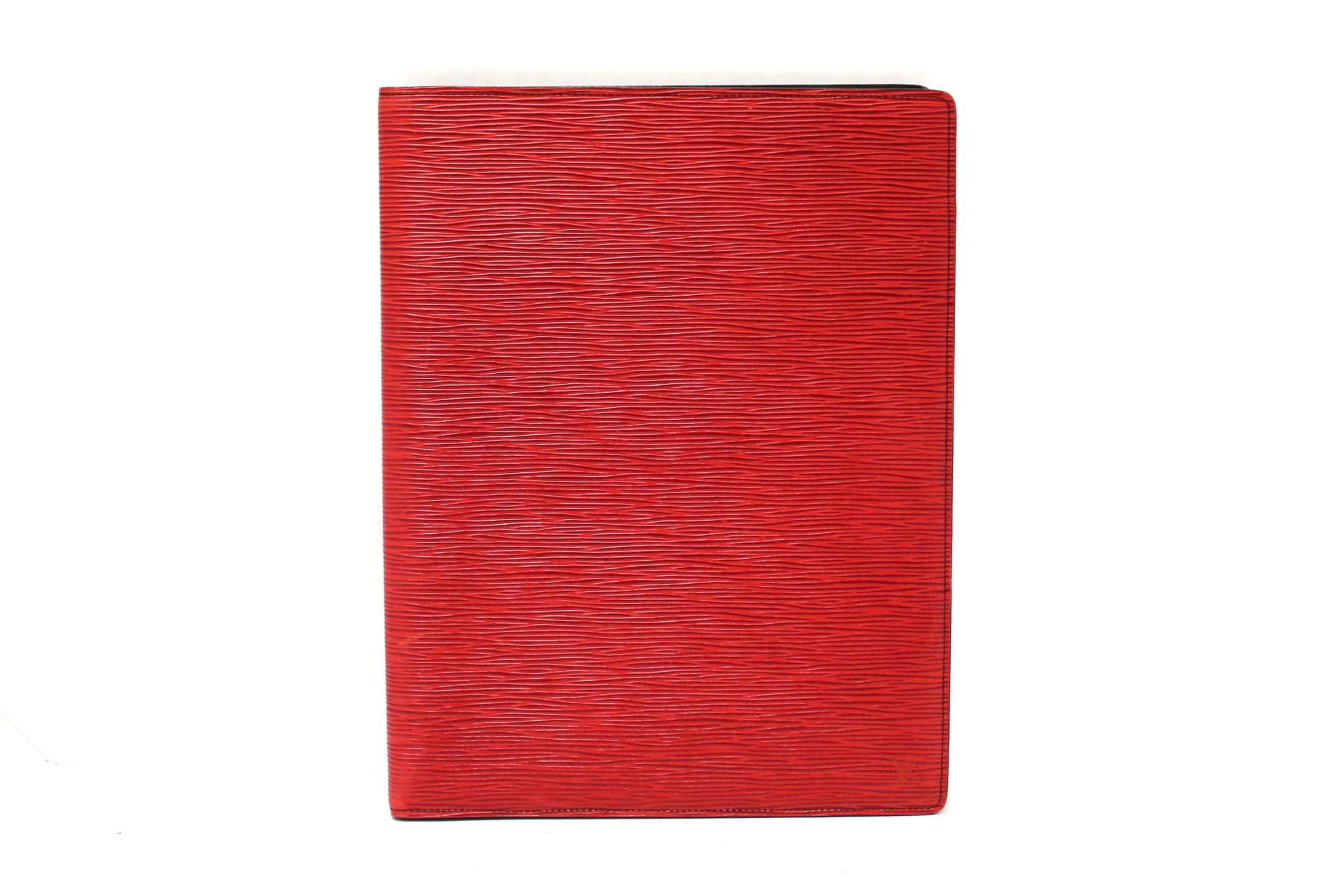 Louis Vuitton Red Epi Leather Desk Agenda Cover