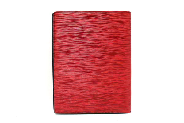 Louis Vuitton Red Epi Leather Desk Agenda Cover