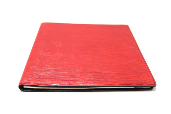 Louis Vuitton Red Epi Leather Desk Agenda Cover