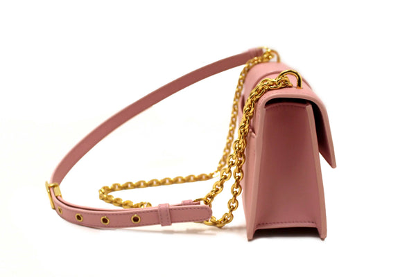 Christian Dior Pink Calfskin Leather 30 Montaigne East-West Bag with Chain