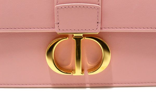 Christian Dior Pink Calfskin Leather 30 Montaigne East-West Bag with Chain