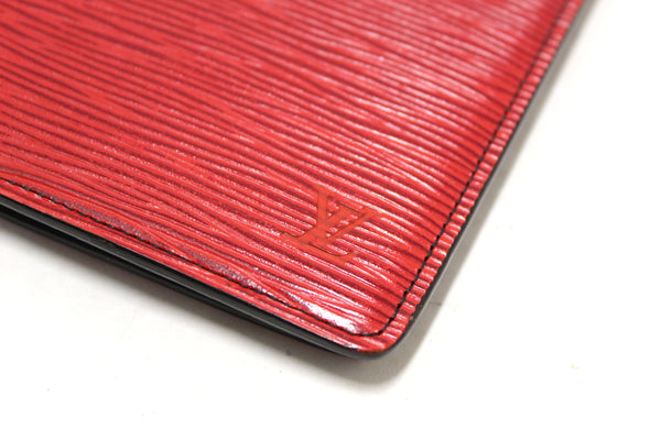 Louis Vuitton Red Epi Leather Desk Agenda Cover