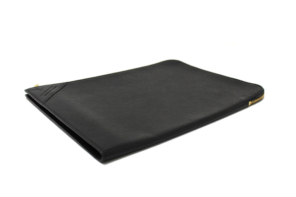 Vintage Louis Vuitton Golf Cup 1990 Charity Tournament Black Epi Leather Poche Documents Portfolio Case