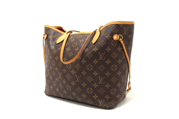 Louis Vuitton Classic Monogram Neverfull MM Tote Shoulder Bag