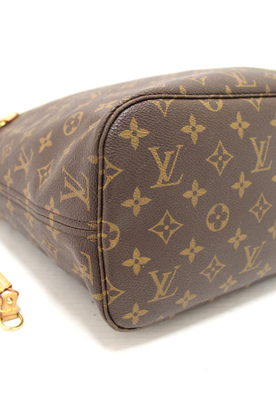 Louis Vuitton Classic Monogram Neverfull MM Tote Shoulder Bag