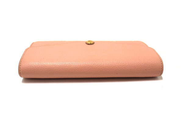 Louis Vuitton Pink Monogram Empreinte Leather Sarah Wallet