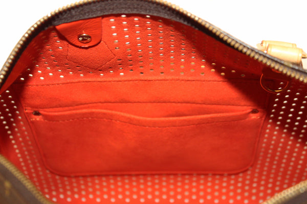 Louis Vuitton Limited Edition Orange Monogram Perforated Speedy 30 Handbag