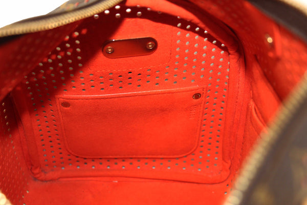 Louis Vuitton Limited Edition Orange Monogram Perforated Speedy 30 Handbag