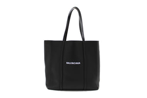 Balenciaga Black Calfskin Leather Everyday Small Tote Bag