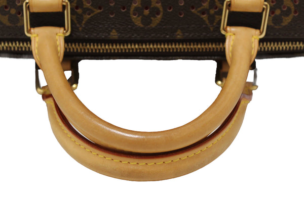 Louis Vuitton Limited Edition Orange Monogram Perforated Speedy 30 Handbag