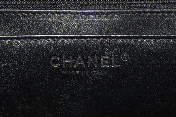 Chanel Classic Black Single Flap Caviar Leather Maxi Chain Shoulder Bag