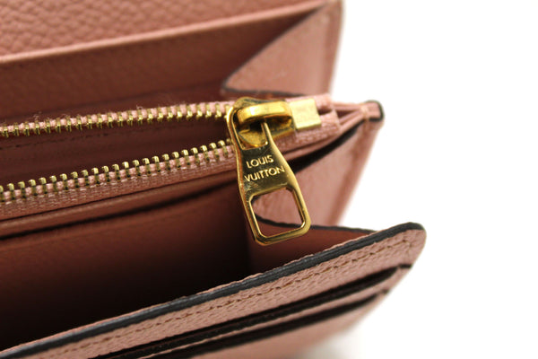 Louis Vuitton Pink Monogram Empreinte Leather Sarah Wallet