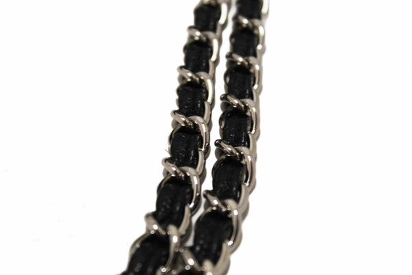 Chanel Classic Black Single Flap Caviar Leather Maxi Chain Shoulder Bag