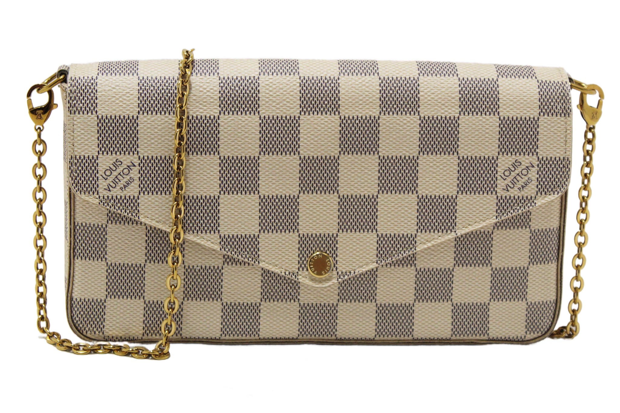Louis Vuitton Damier Azur Felicie Pochette Crossbody Bag