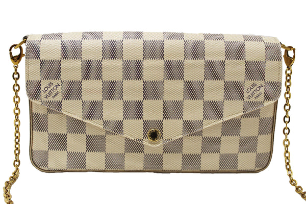 Louis Vuitton Damier Azur Felicie Pochette Crossbody Bag