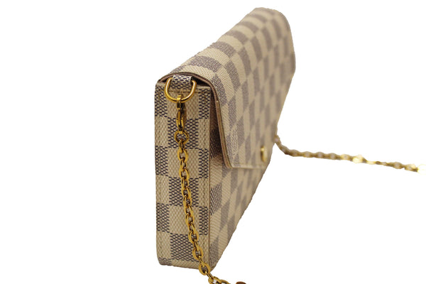Louis Vuitton Damier Azur Felicie Pochette Crossbody Bag