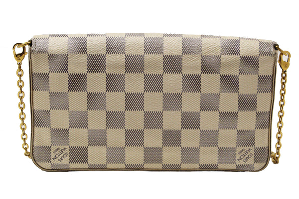 Louis Vuitton Damier Azur Felicie Pochette Crossbody Bag