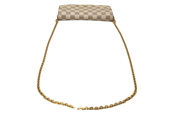 Louis Vuitton Damier Azur Felicie Pochette Crossbody Bag