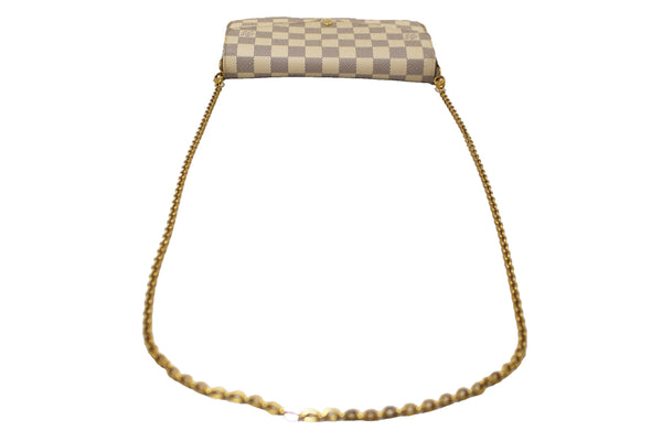 Louis Vuitton Damier Azur Felicie Pochette Crossbody Bag