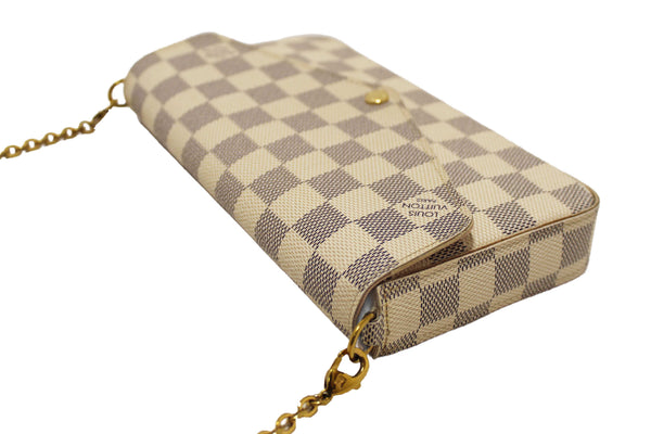 Louis Vuitton Damier Azur Felicie Pochette Crossbody Bag