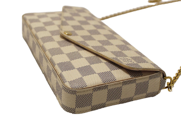 Louis Vuitton Damier Azur Felicie Pochette Crossbody Bag