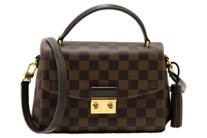 Louis Vuitton Damier Ebene Croisette Handbag/Messenger Bag