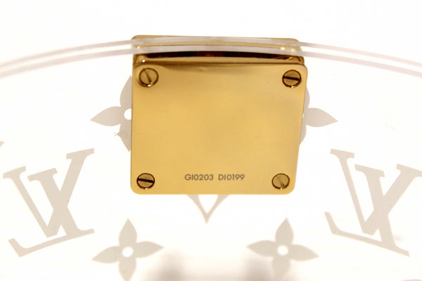 Louis Vuitton Monogram Print Transparent Plexiglass Scott Box